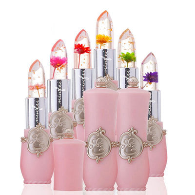 Long-lasting Lipstick Jelly Flower Makeup Color Lip